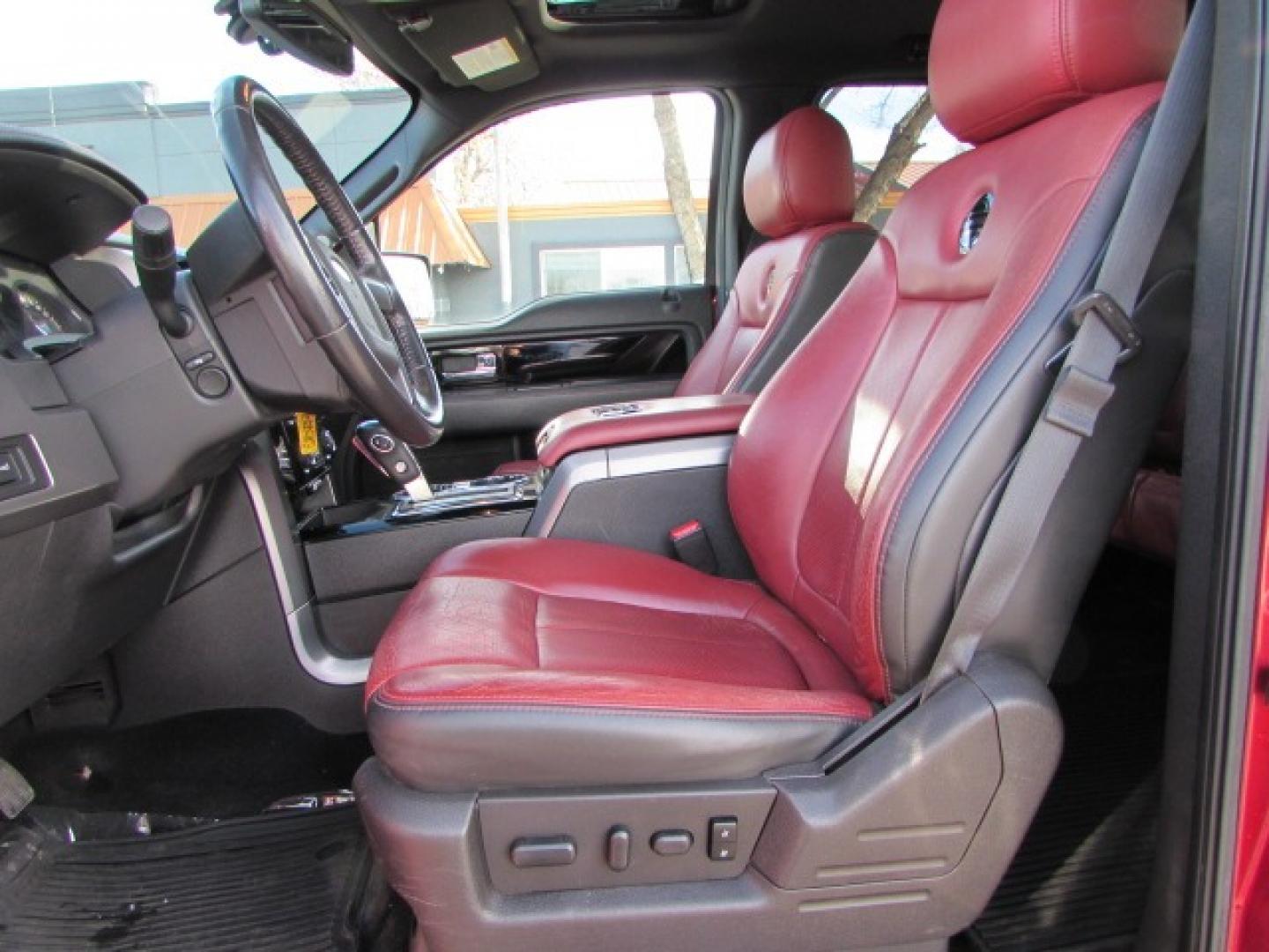 2013 Ruby Red /Red leather Ford F-150 Limited (1FTFW1ET1DF) with an 3.5 Ecocoost Twin Turbo V6 engine, 6 speed automatic transmission, located at 4562 State Avenue, Billings, MT, 59101, (406) 896-9833, 45.769516, -108.526772 - Photo#12